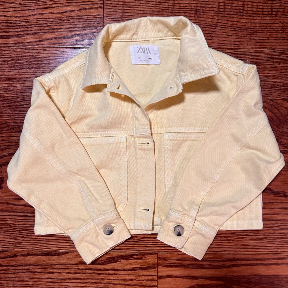 Zara yellow jean, 7y jacket